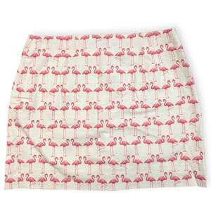 Just Madras Lucy Skirt Flamingo Pink White Size 10 NWT